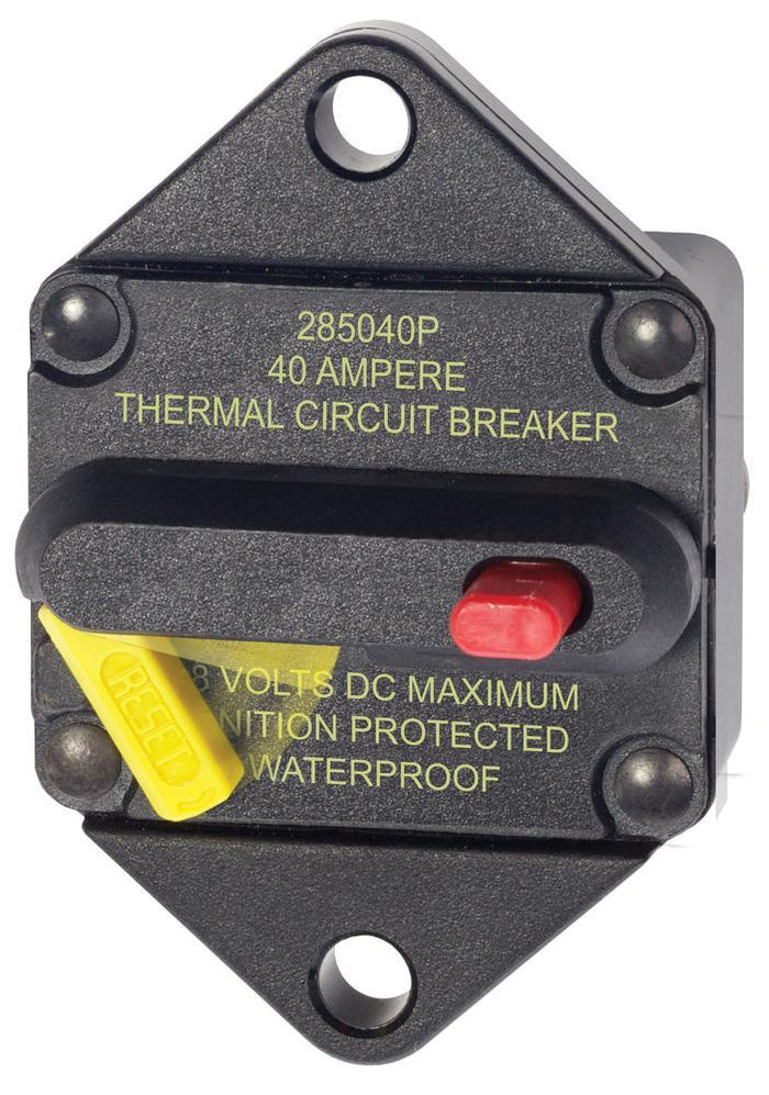 Blue Sea 285-Series 40 Amp Circuit Breaker Panel Mount — 1