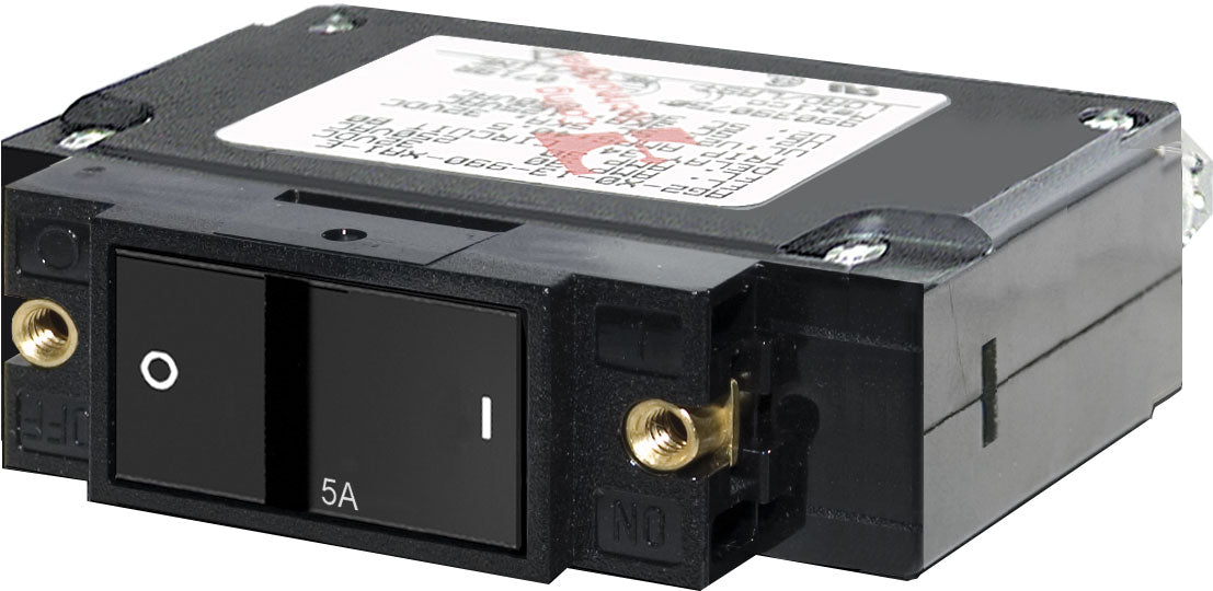 Blue Sea C-Series Flat Rocker Circuit Breaker Single Pole 5A