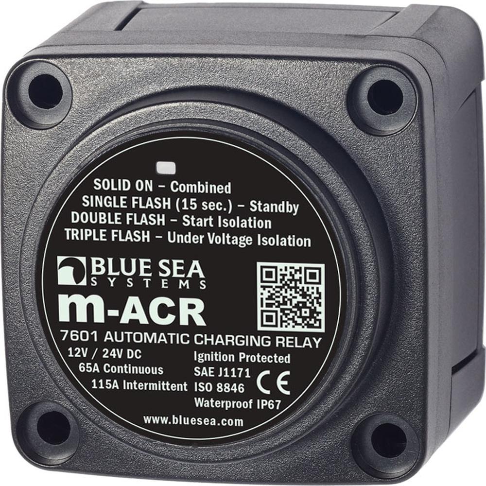 Blue Sea m-Series Automatic Charging Relay 12/24vDC 65A — 1