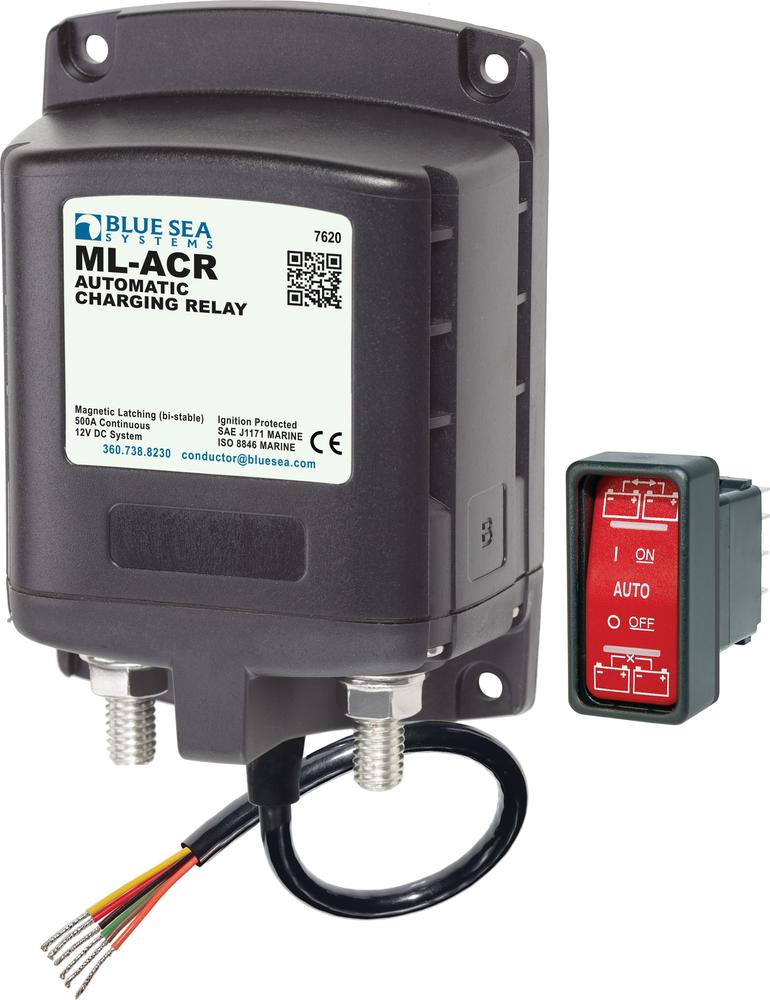 Blue Sea ML-ACR Automatic Charging Relay 12vDC 500A — 1