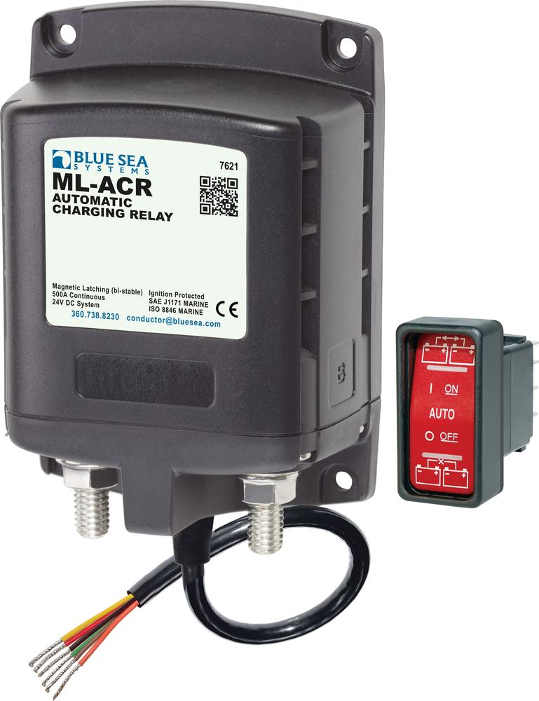 Blue Sea ML-ACR Automatic Charging Relay 24vDC 500A — 1