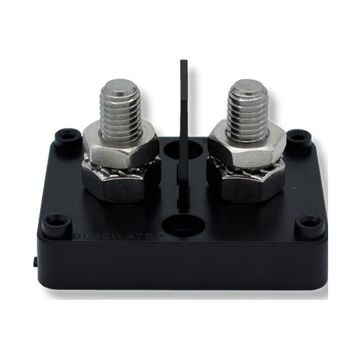 Bluewater 2 Position Dual Stud Busbar 5/16" (8mm), Base Only