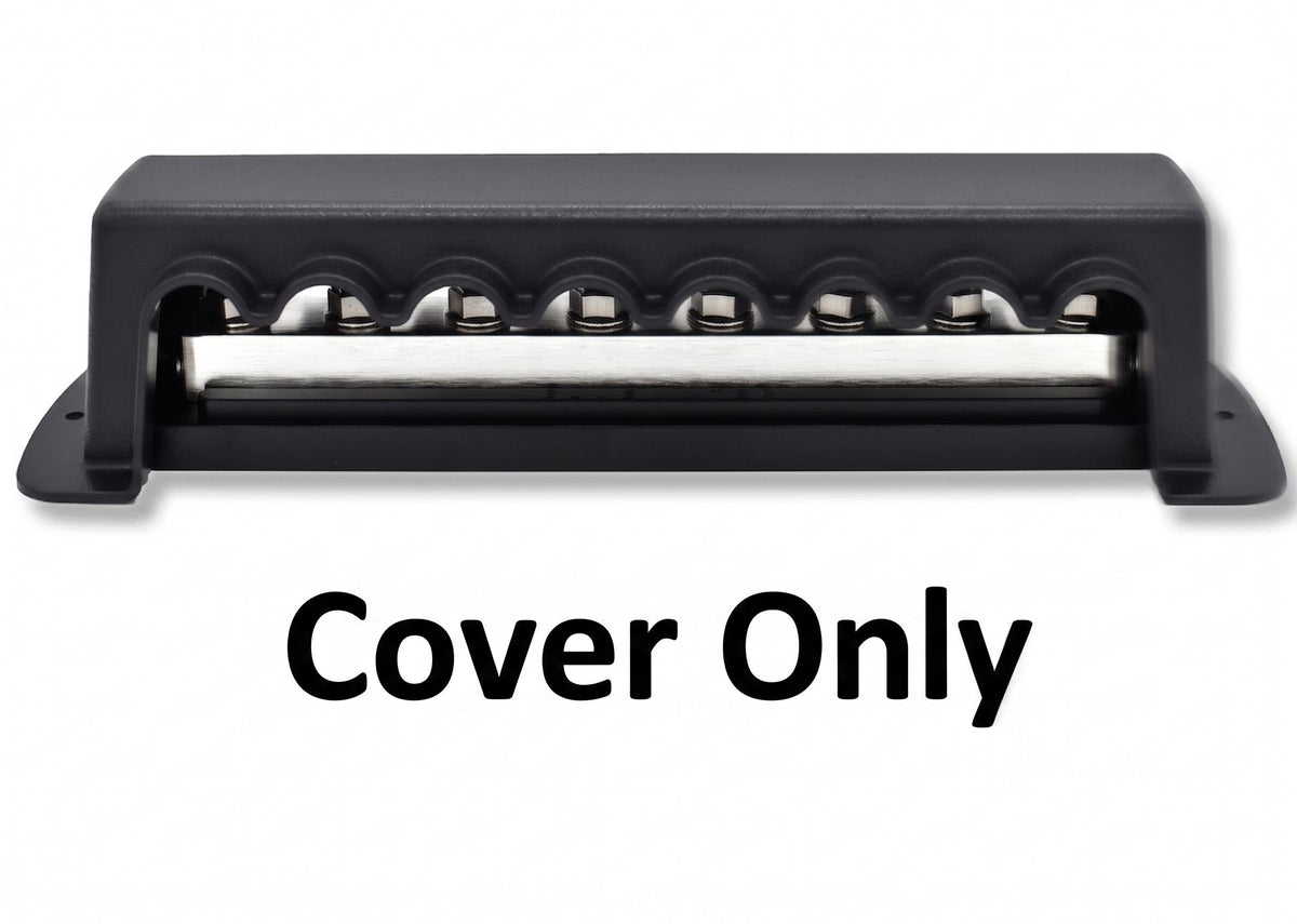 Bluewater 8 Stud Busbar Cover Black