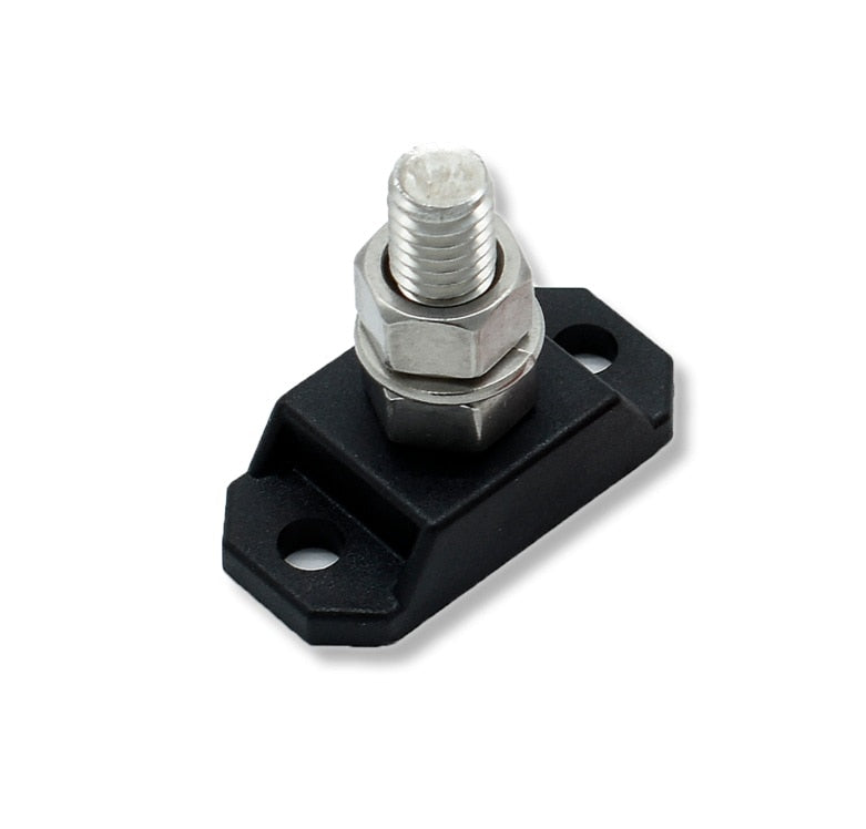 Bluewater Single Battery Post Black 3/8 SS