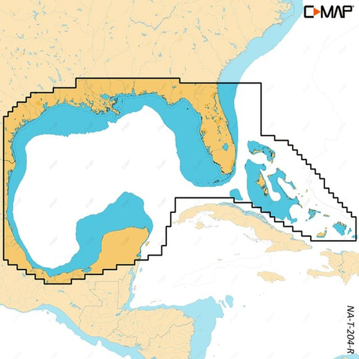C-MAP Reveal X Coastal Gulf of Mexico and Bahamas microSD — 1