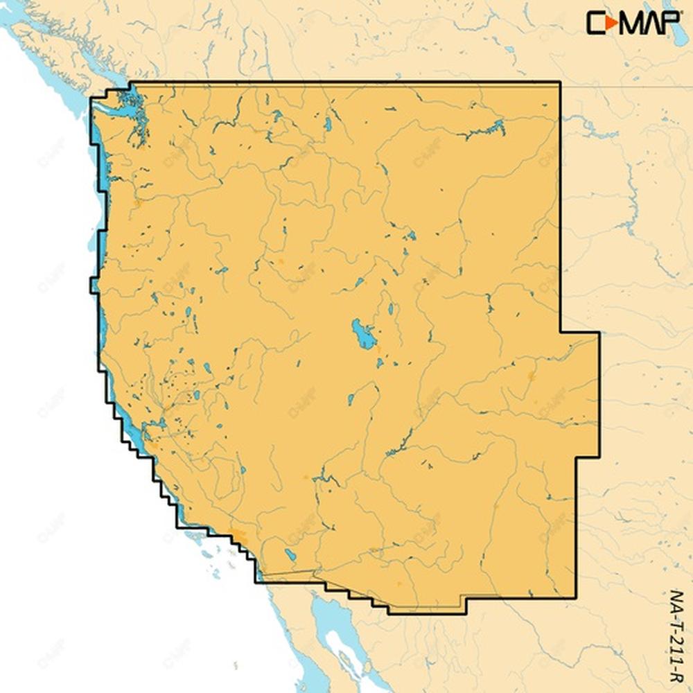 C-MAP Reveal X Inland US Lakes North West microSD — 1