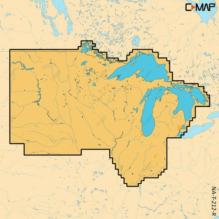 C-MAP Reveal X Inland US Lakes North Central microSD — 1