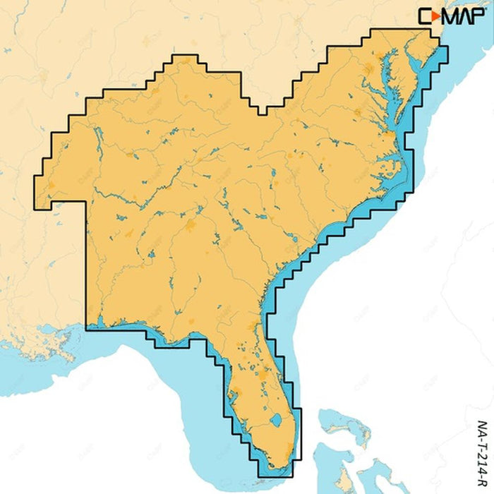 C-MAP Reveal X Inland US Lakes South East microSD — 1