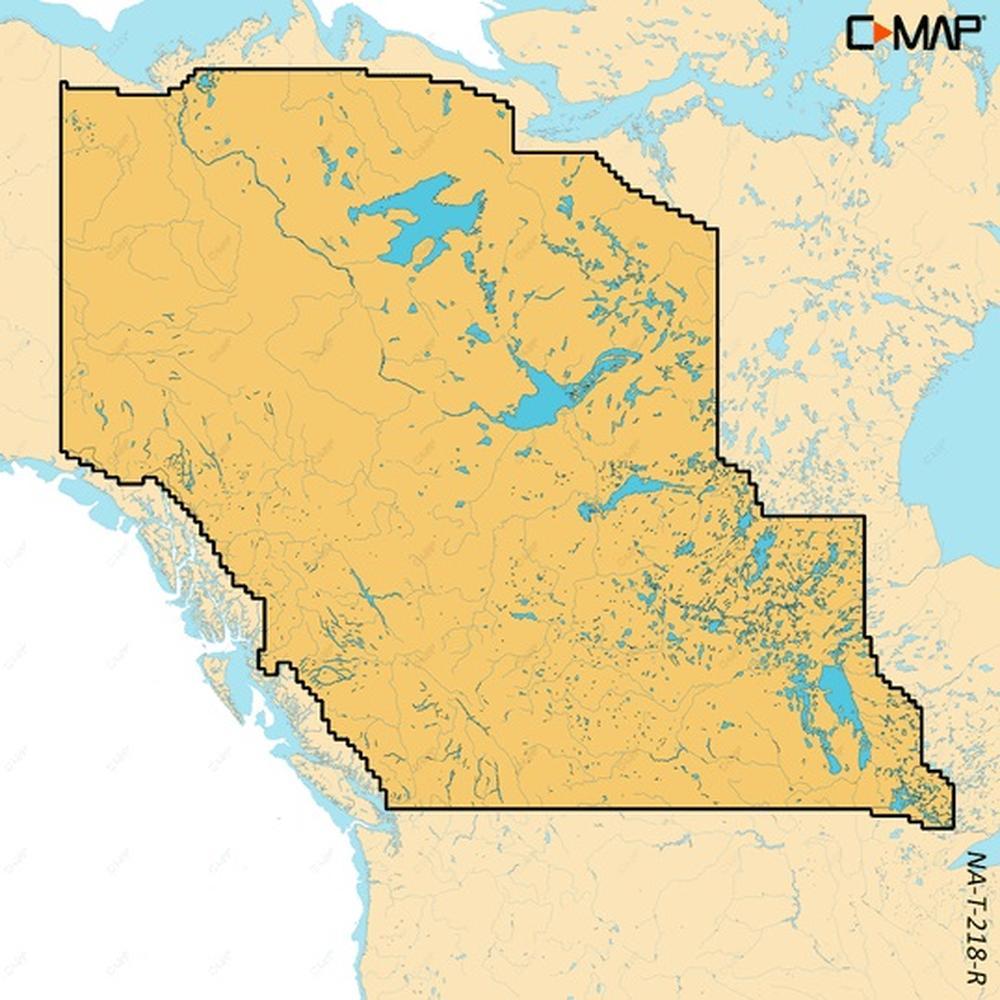 C-MAP Reveal X Inland Canada Lakes West microSD — 1