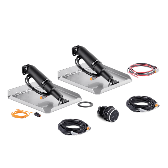 Dometic Seastar STT3211R 12inx18in Edge Mount Trim Tab Kit 2.25in Stroke 11.5in Actuator with Controller