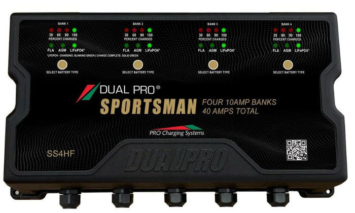 Dual Pro SS4HF Battery Charger 4 Bank 40 Amps