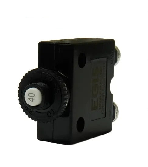 EGIS Push Button Panel Mount Circuit Breaker Screw Terminals 40 Amp Retail Pack