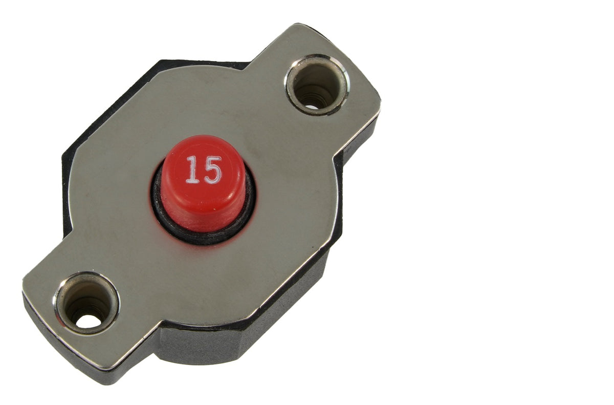 EGIS 15A Medium Duty Push Button Circuit Breaker