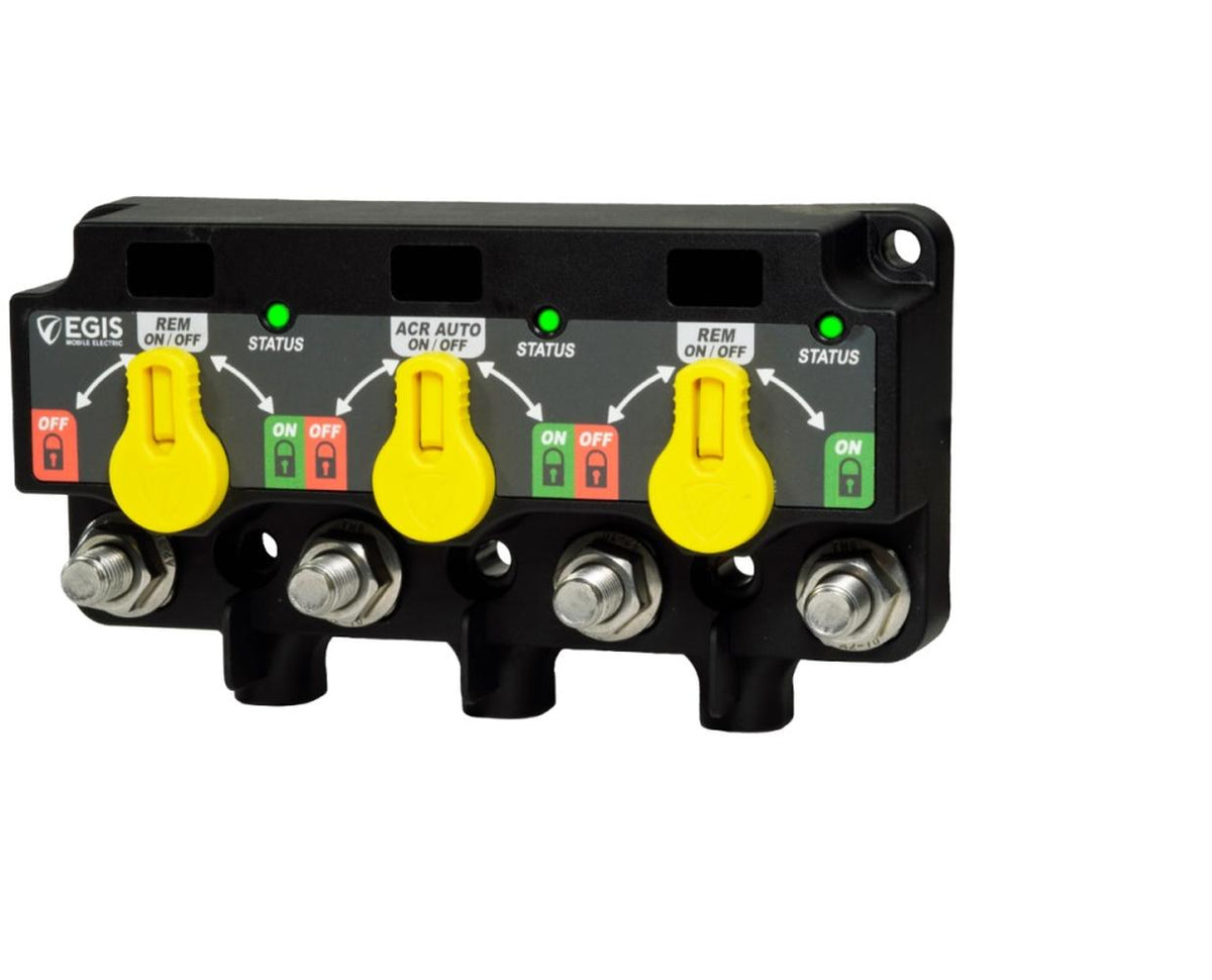 EGIS 8730-1535 XD Triple Flex Automatic Charging Relay with Knobs - Tinned Wire — 1