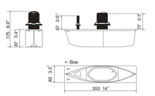 Furuno 165T-B54 Thru-Hull With Motion Sensor and Block — 2