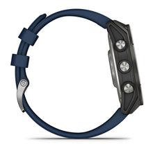 Garmin Quatix 8 47mm AMOLED Smartwatch Titanium Bezel Captain Blue Silicone Band — 4