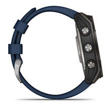 Garmin Quatix 8 51mm AMOLED Smartwatch Titanium Bezel Captain Blue Silicone Band — 4