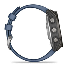 Garmin Quatix 8 Pro - 47mm AMOLED Smartwatch Titanium Bezel Captain Blue Silicone Band — 5