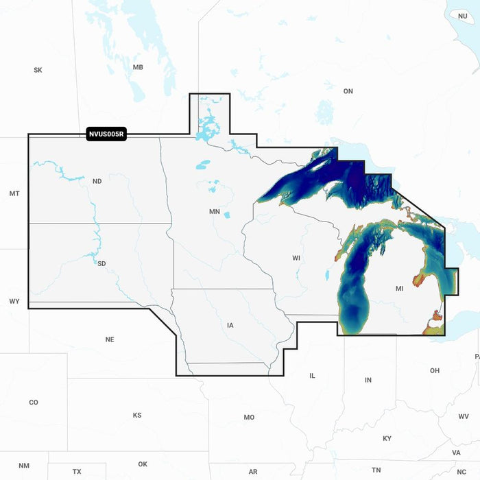 Garmin NVUS005R Navionics+ Vision+ U.S. North microSD — 1