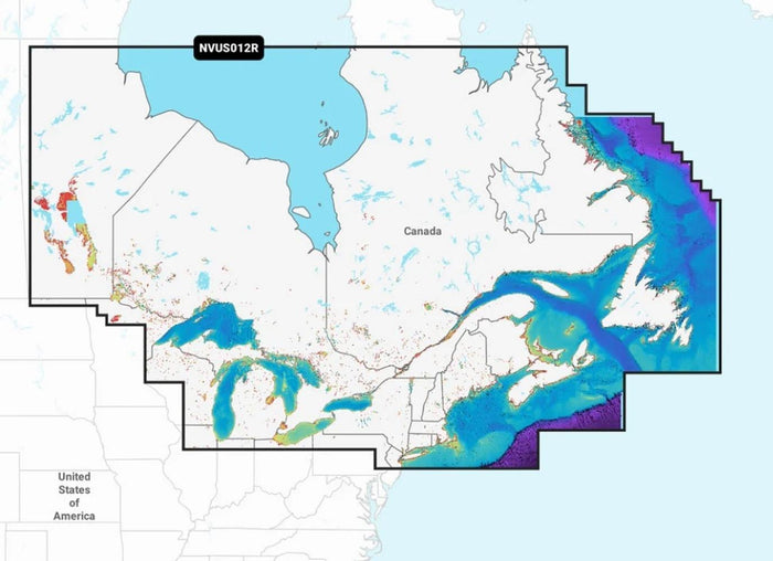 Garmin NVUS012R Navionics+ Vision+ Canada East & Great Lakes microSD — 1
