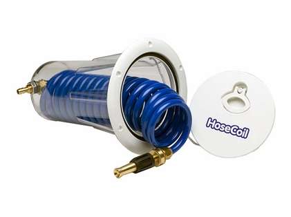 HoseCoil Flush Mount Enclosure with 15ft 3/8in Hose