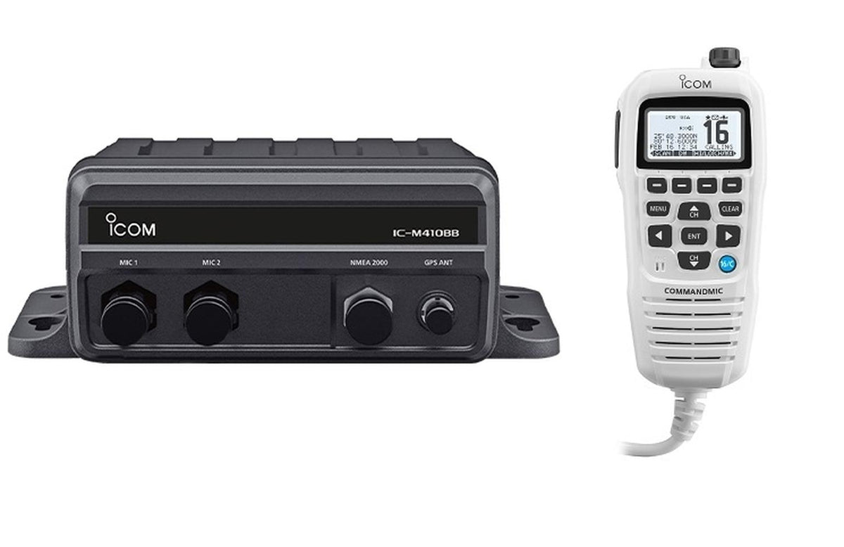 Icom M410BB Black Box VHF With HM195GW White — 1