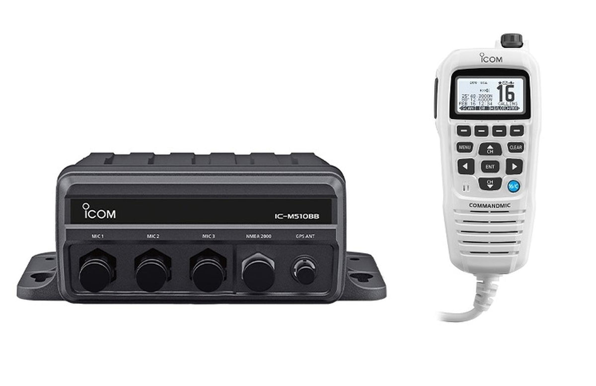 Icom M510BB Black Box VHF With HM195GW White — 1