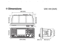 Icom M605 25W VHF Rear Mic Connector — 2