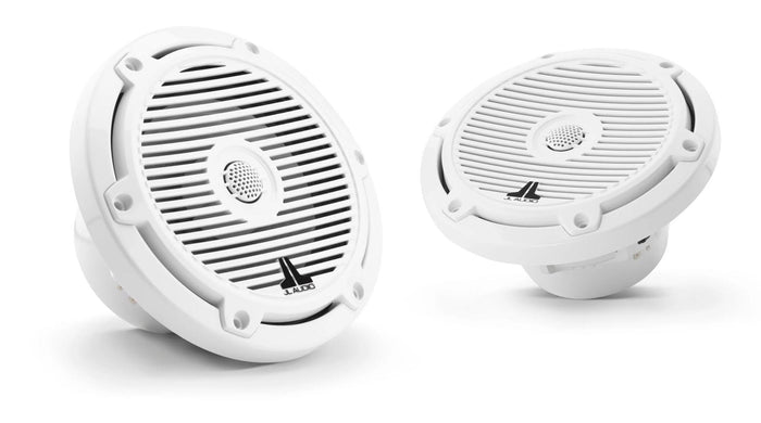 JL Audio M3 6.5in Coaxial Speakers White Classic Grille — 1