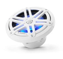 JL Audio M3 6.5in Coaxial Speakers White Sport Grille with RGB LED — 6