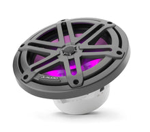 JL Audio M3 7.7in Coaxial Speakers Gray Sport Grille with RGB LED — 4
