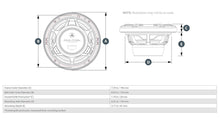 JL Audio M3 7.7in Coaxial Speakers White Sport Grille — 2