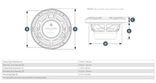 JL Audio M3 7.7in Coaxial Speakers White Sport Grille with RGB LED — 2