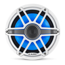 JL Audio M6 7.7in Coaxial Speakers White Sport Grille with RGB LED — 6