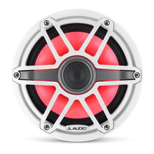 JL Audio M6 7.7in Coaxial Speakers White Sport Grille with RGB LED — 9