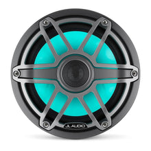 JL Audio M6 7.7in Coaxial Speakers Titanium Sport Grille with RGB LED — 2