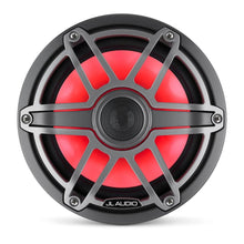 JL Audio M6 7.7in Coaxial Speakers Titanium Sport Grille with RGB LED — 6