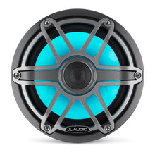 JL Audio M6 7.7in Coaxial Speakers Titanium Sport Grille with RGB LED — 8