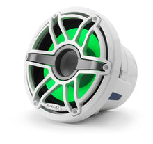 JL Audio M6 8in Subwoofer with White Sport Grille Infinite Baffle, RGB LED — 3
