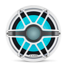 JL Audio M6 8in Subwoofer with White Sport Grille Infinite Baffle, RGB LED — 9
