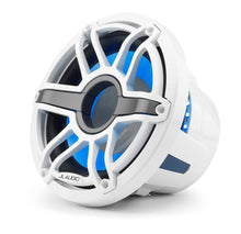 JL Audio M6 10in Subwoofer with White Sport Grille Infinite Baffle, RGB LED — 4