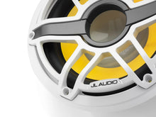 JL Audio M6 10in Subwoofer with White Sport Grille Infinite Baffle, RGB LED — 6