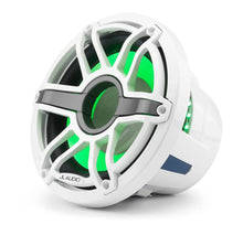 JL Audio M6 10in Subwoofer with White Sport Grille Infinite Baffle, RGB LED — 8