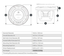 JL Audio M6 10in Subwoofer with Titanium Sport Grille Infinite Baffle, RGB LED — 2