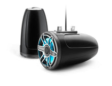 JL Audio M6 7.7in Enclosed Tower Speakers Titanium Sport Grille with RGB LED — 1