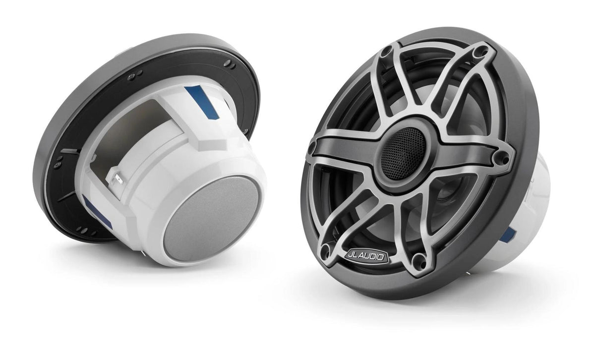 JL Audio M6 6.5in Coaxial Speakers Titanium Sport Grille — 1