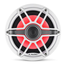 JL Audio M6 6.5in Coaxial Speakers White Sport Grille with RGB LED — 8