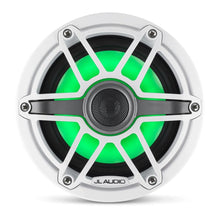 JL Audio M6 6.5in Coaxial Speakers White Sport Grille with RGB LED — 9