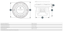 JL Audio M6 8.8in Coaxial Speakers White Sport Grille with RGB LED — 2