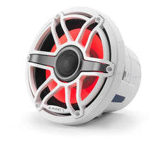 JL Audio M6 8.8in Coaxial Speakers White Sport Grille with RGB LED — 4